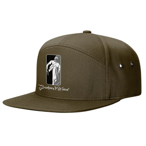 Broken 3 Wood 7 Panel Twill Strapback