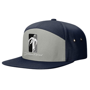 Broken 3 Wood 7 Panel Twill Strapback