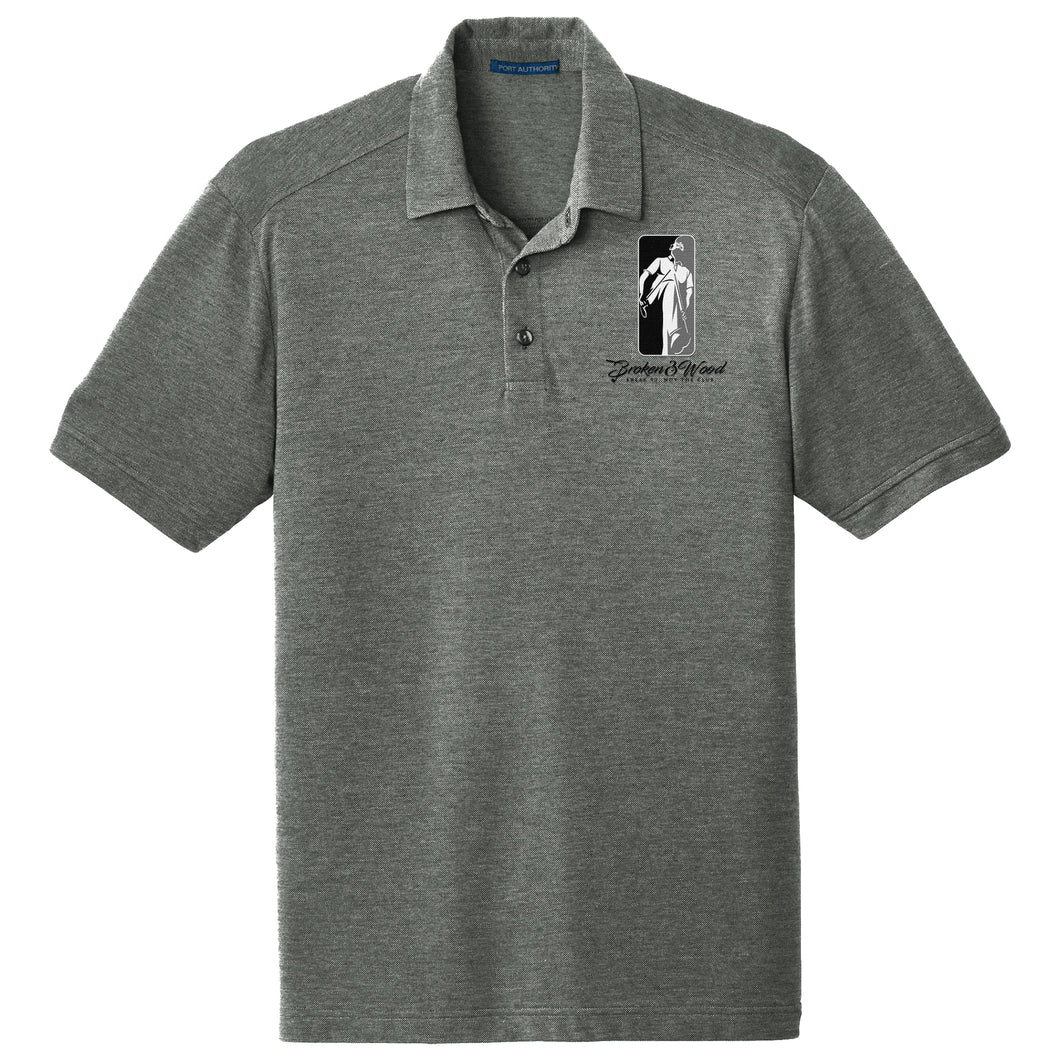 Broken 3 Wood Coastal Cotton Blend Polo