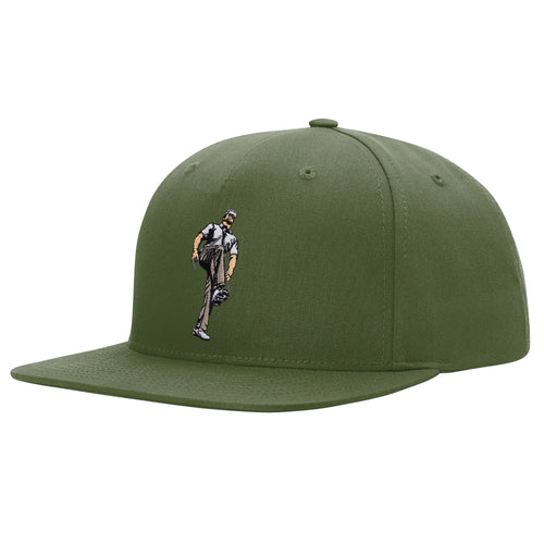 Broken 3 Wood Pinch Front Structured Snapback