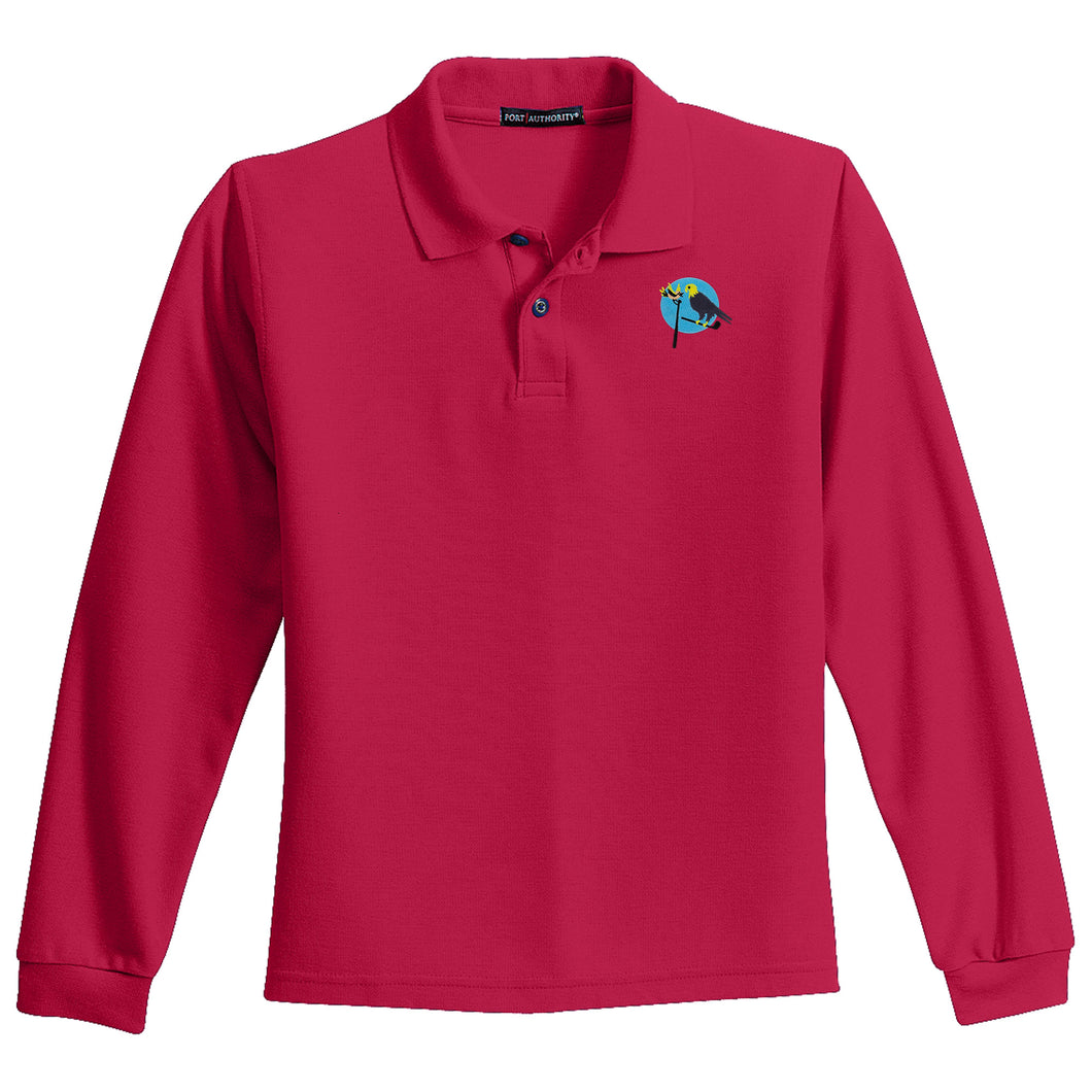 Birdies & Eagles Long Sleeve Youth Polo