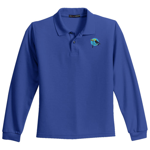 Birdies & Eagles Long Sleeve Youth Polo