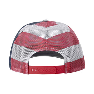 Broken 3 Wood Red White and Blue Trucker Cap