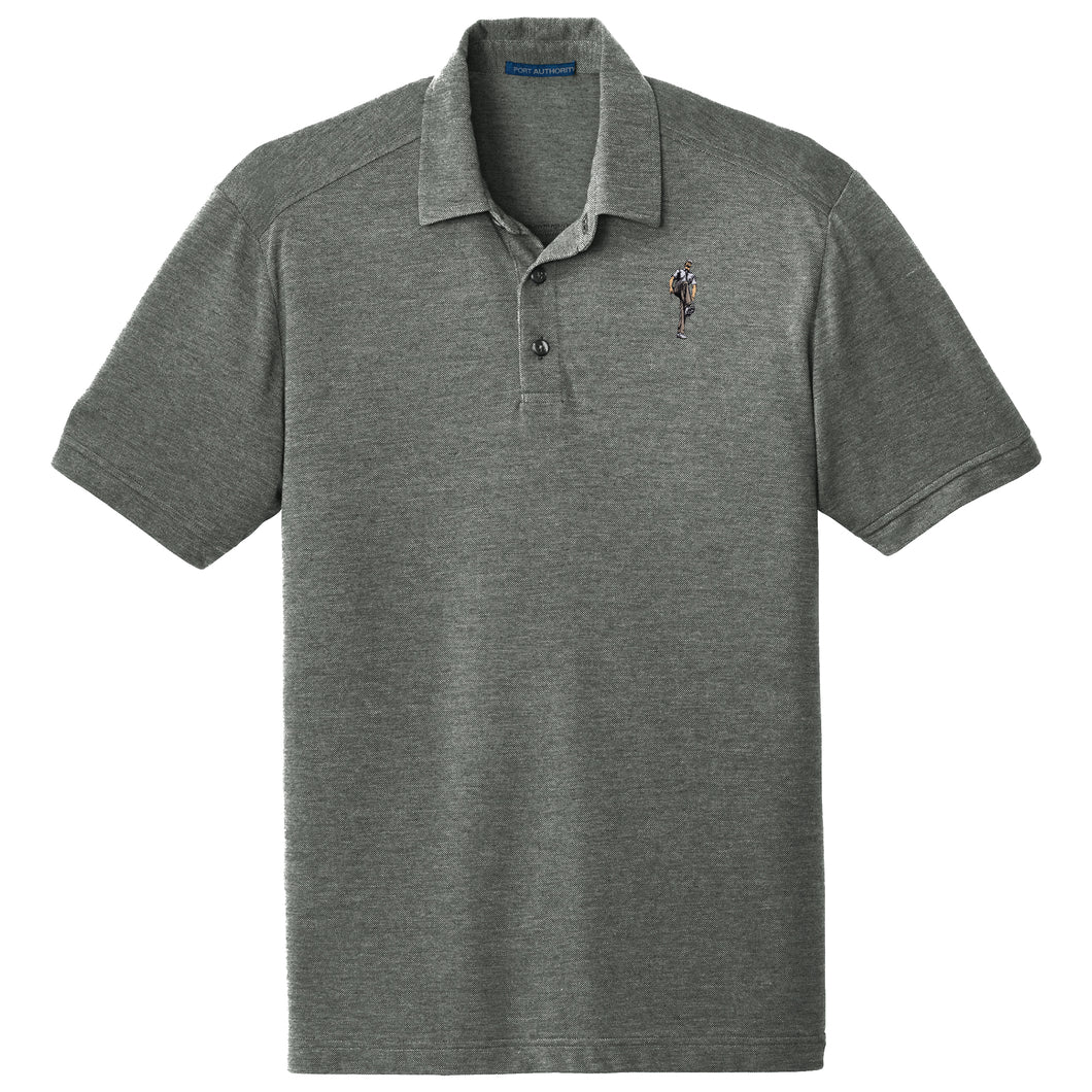 Broken 3 Wood Coastal Cotton Blend Polo