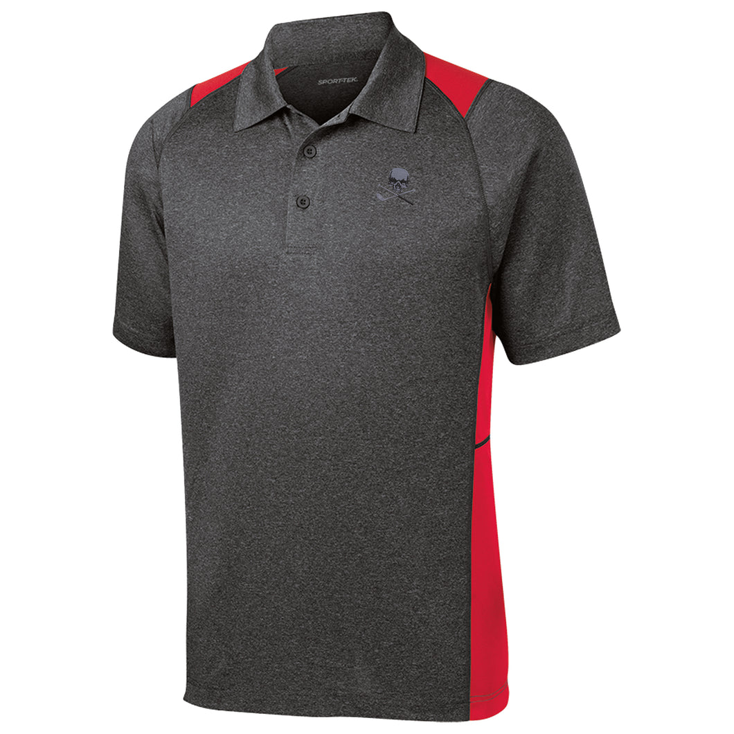 Skull & Broken 3 Wood Heather Contender Polo