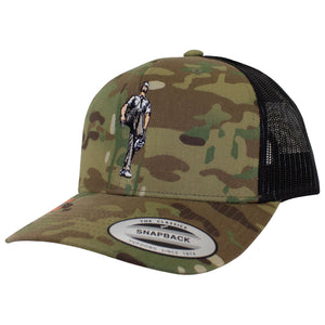 Broken 3 Wood Multicam Retro Trucker Cap