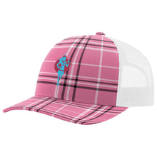 Broken 3 Wood Women's Pink Tartan Snapback Cap